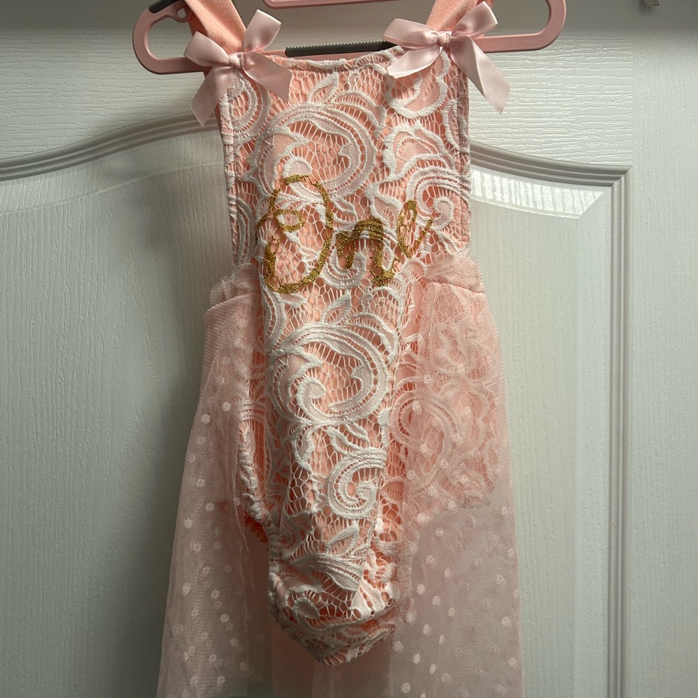 PatPat Pink Lace Kids Dress